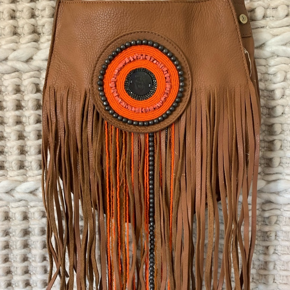 Sam Edelman Boho Fringe Leather Bag